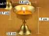 Chân đèn nến bằng đồng, số 7 (cao 7 cm) - anh 1